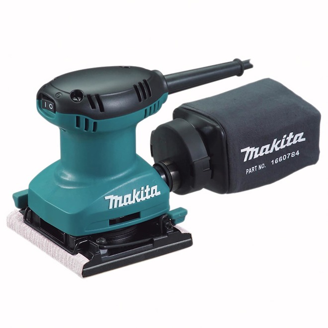 Makita 1.6-Amp Motor Ergonomic Rubber Handle Orbital and 1/4-in Sheet Sanding Set