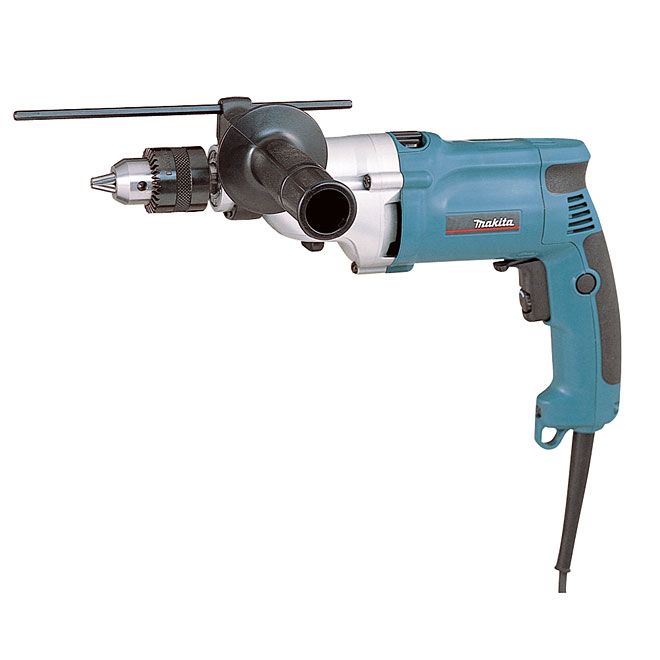 Makita 1/2-in Variable Speed Corded Hammer Drill with Carrying Case - 6.6-amp Motor - Dual Mode - 360° Side Handle