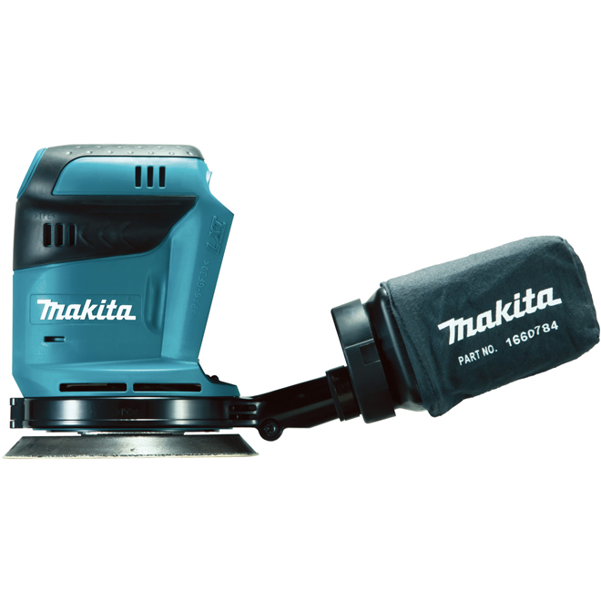 Makita Cordless Random Orbit Sander - Palm Grip - 11,000-OPM - Lithium Ion Battery