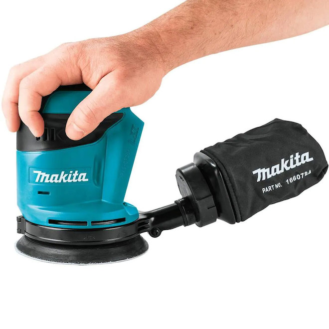 Makita Cordless Random Orbit Sander - Palm Grip - 11,000-OPM - Lithium Ion Battery