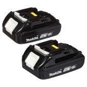 Paquet de 2 batteries au lithium-ion, Makita, 18 V, 1,5 AH