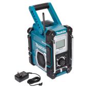 Radio de chantier sans-fil/électrique, plastique, sarcelle