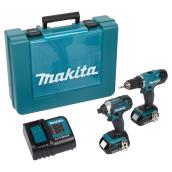 Makita Set of 2 Cordless Tools - Lithuim-Ion 18-V - Teal