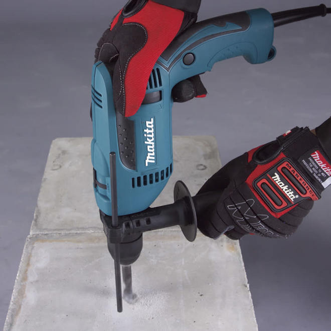 Makita 1/2-In 6-Amp Variable Speed Motor Corded Hammer Drill with Tool Case and Keyless Chuck