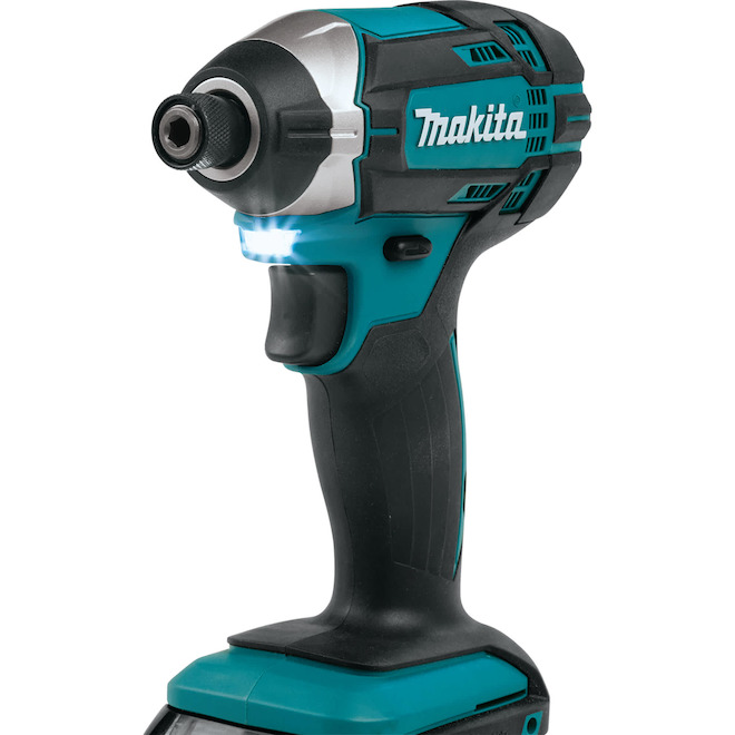 Makita LXT Teal 18 V 2-Tool Combo with Batteries and Carry Bag