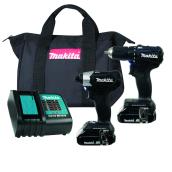 Makita LXT 2-Tool 1.5-Volt Lithium-Ion Brush Power Tool Combo Kit with Tool Bag