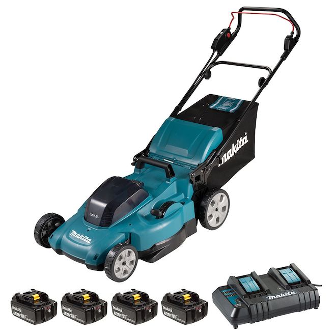 Image of Makita | 21-In Cordless Self-Propelled Lawn Mower - Blue | Rona