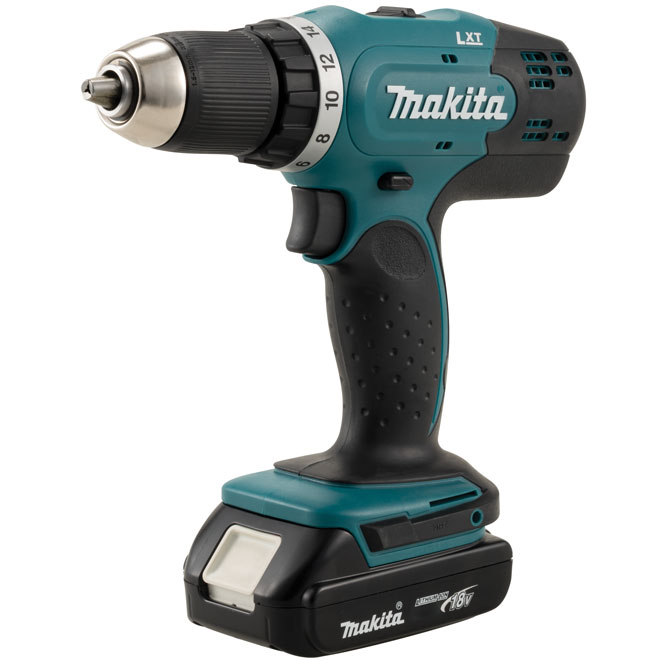 Makita 18-Volt 1/2-in Cordless Drill with Battery and Charger - Reversible - Variable Speed