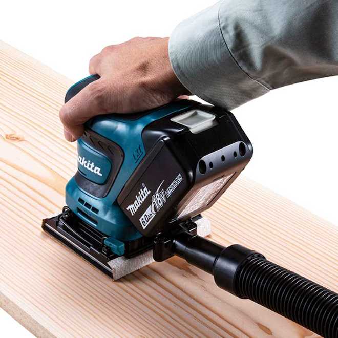 Makita  18 V LXT Cordless Brushless Finishing Sander - 1/4 Sheet - Bare Tool Only