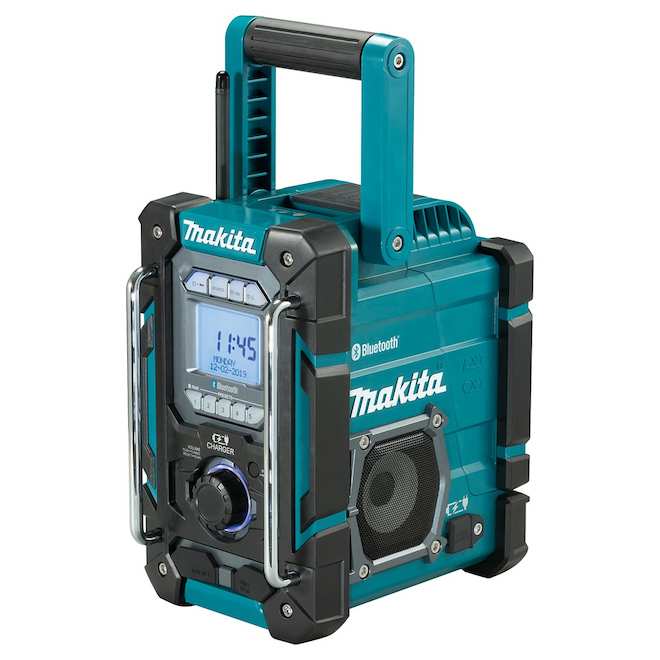 Makita Cordless Jobsite Radio Charger with Bluetooth - 18-V and 12-V Batteries - Batteries not included