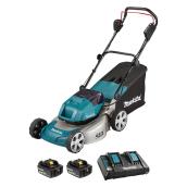 Makita 3-in-1 Brushless Land Mower Battery-Operated 3300 RPM with Collecting Bag