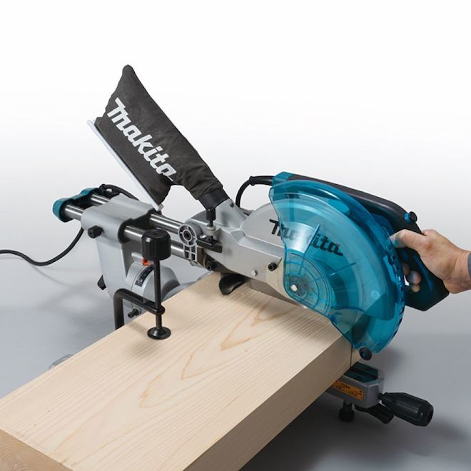 Makita Compound Mitre Saw 10-in Sliding with LED and Cut Line Guide