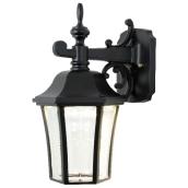 Lanterne DEL murale d'extérieur en aluminium noir, 13 1/2''