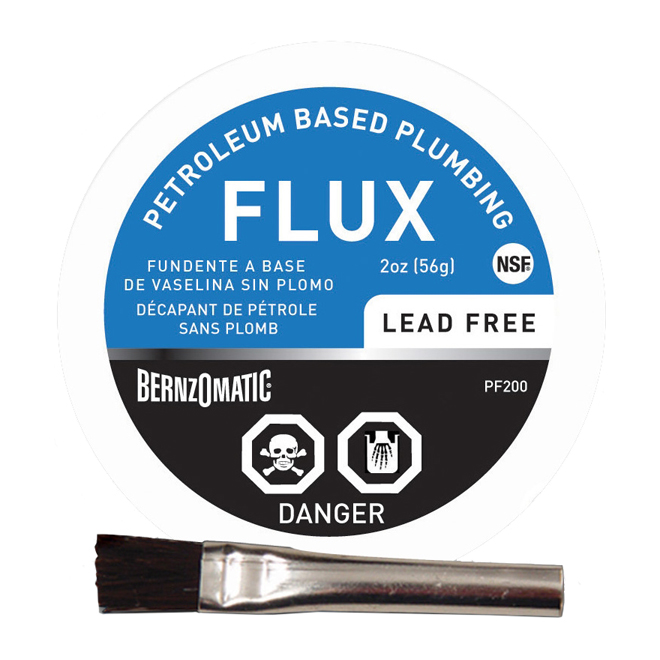 Lead Free Plumbing Flux - Petroleum - 2-oz