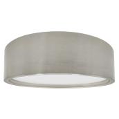 Allen + Roth Flush Mount Ceiling Light - Dimmable - 22 W - 14-in x 14-in - Brushed Nickel