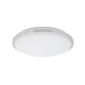 Project Source 2-Pack 12-in LED Brushed Nickel Round Flush Mount Ceiling