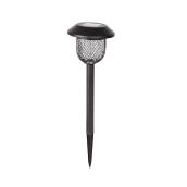 Landon & Co. Solar Garden Light on 5-in Steel Stake - Black