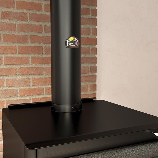 Thermomètre cheminée à bois durable four cadran magnétique thermomètre