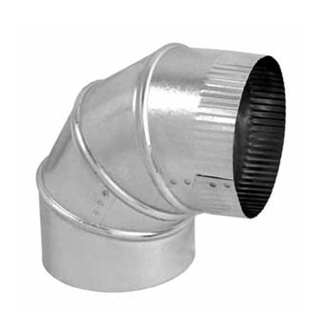 Imperial Adjustable Elbow Duct - 5-in - Galvanized 30-Gauge Steel - 90 ...