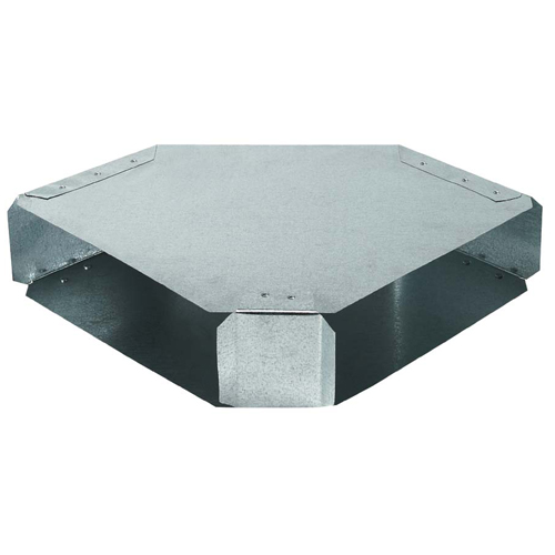 Imperial Side Elbow Duct - 3 1/4-in x 10-in - Galvanized 30-Gauge Steel - 90°