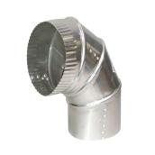 4" Diameter Aluminum Adjustable Elbow, Up to a 90° Angle