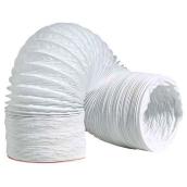Tuyau flexible en vinyle blanc de 4