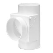 4" White Plastic Heat Saver with Filter