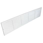 Imperial Sidewall Return Air Grille - Steel - White - 24-in W x 6-in H x 7/8-in Wall Projection