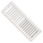 Imperial Toe Space Grille - White - Steel - 4-in L x 10-in W