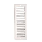 Grille plate Imperial, blanche, en acier, 2 1/4 po de long x 12 po de large