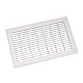 Grille de plancher pour ventilation de fournaise Trussteel d'Imperial, acier blanc, 20 po de long x 10 po de large