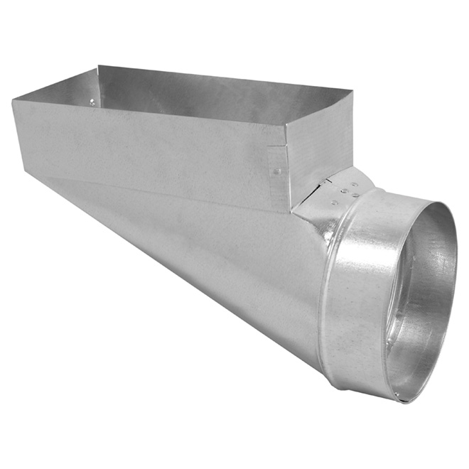 Imperial Galvanized End Boot - 3 1/4-in x 10-in x 4-in - Steel