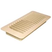 Imperial Louvered Polystyrene Floor Register - Rust Proof and Scratch Resistant - Taupe - 3-in H x 10-in W