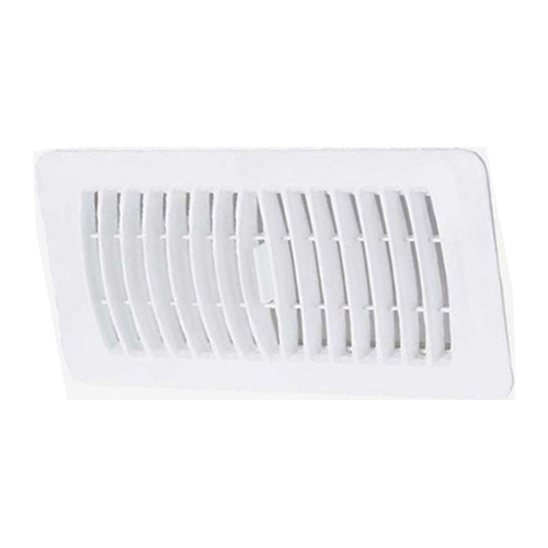 Imperial Louvered White Air Exhaust Floor Register - Rustproof - Polystyrene - 2 1/4-in H x 12-in W