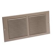 Grille d'aération murale Imperial, acier au fini d'étain, 14 po de large x 6 po de haut x 3/16 po d'épais