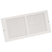 Imperial Sidewall Return Air Grille - Steel - White - 30-in W x 8-in H x 3/16-in Wall Projection