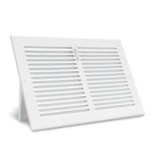 Imperial Sidewall Return Air Grille - Steel - White  - 10-in W x 6-in H