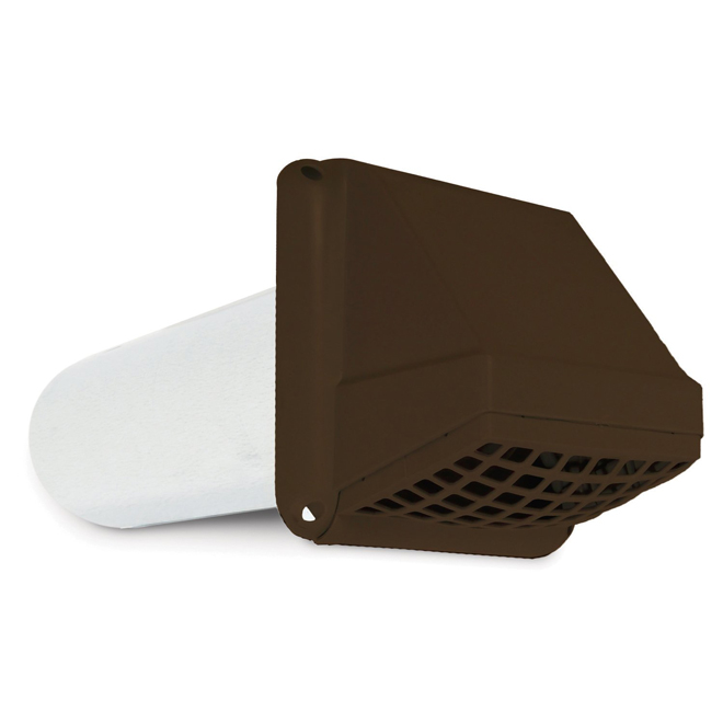BOFLEX Preferred 4" Brown Plastic Vent Hood VT0397 RONA