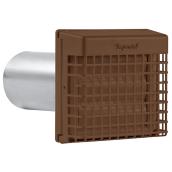 4" Brown Plastic Dryer Vent Exhaust