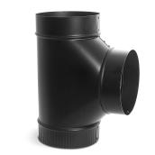 Raccord en T de 7'' de diamètre en acier noir