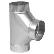 Connecteur en T droit de 3" de diamètre pour raccord à 90°