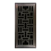 Imperial Steel Floor Register - Oil Rubbed Bronze - Rustproof Polystyrene Body - 3-in W x 10-in L