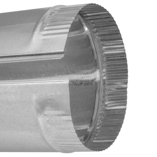 3-in x 60-in Galvanized Steel Round Duct Pipe