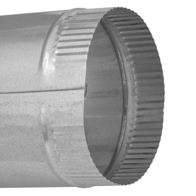 3-in x 60-in Galvanized Steel Round Duct Pipe