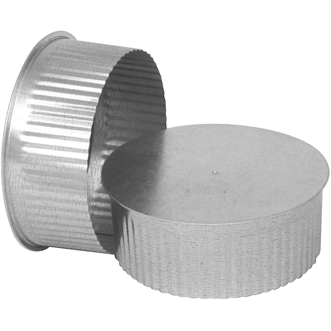 Imperial 8-in Dia Galvanized Steel Round End Cap