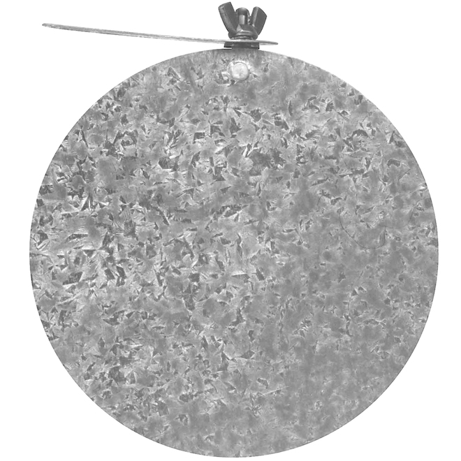 Imperial 4-in Dia Galvanized Steel Round Damper With Key