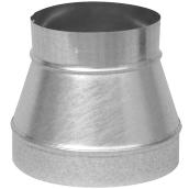 Imperial 4-in Dia x 3-in Dia Galvanized Steel Duct Reducer