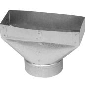 Imperial 4-in x 10-in x 4-in Galvanized Steel Straight Register Duct Boot