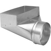 Imperial 4-in x 10-in x 4-in Galvanized Steel 90 Degree Register Duct Boot