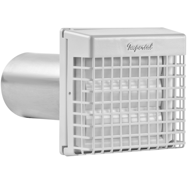 Imperial 4-in dia Plastic Dryer Vent Hood Cap